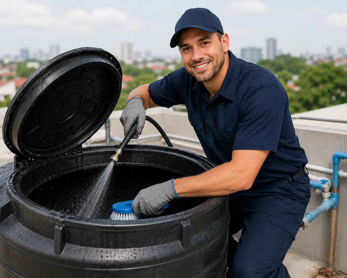 Water Tank Cleaning in Kuala Lumpur by FixPro — sediment & algae removal